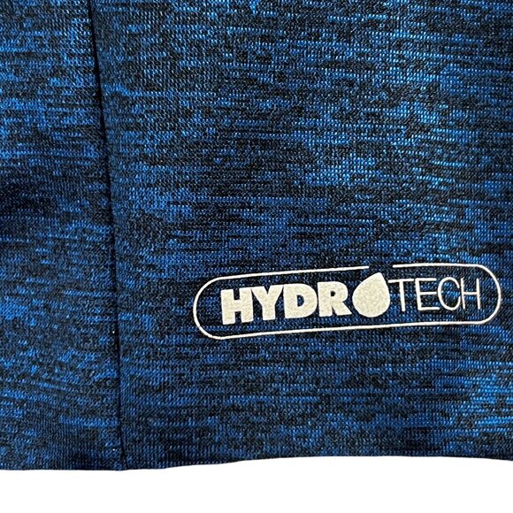 Greg Norman Tasso Elba Blue Heathered Sleeveless Full Zip Vest HydroTech Golf - Picture 9 of 16